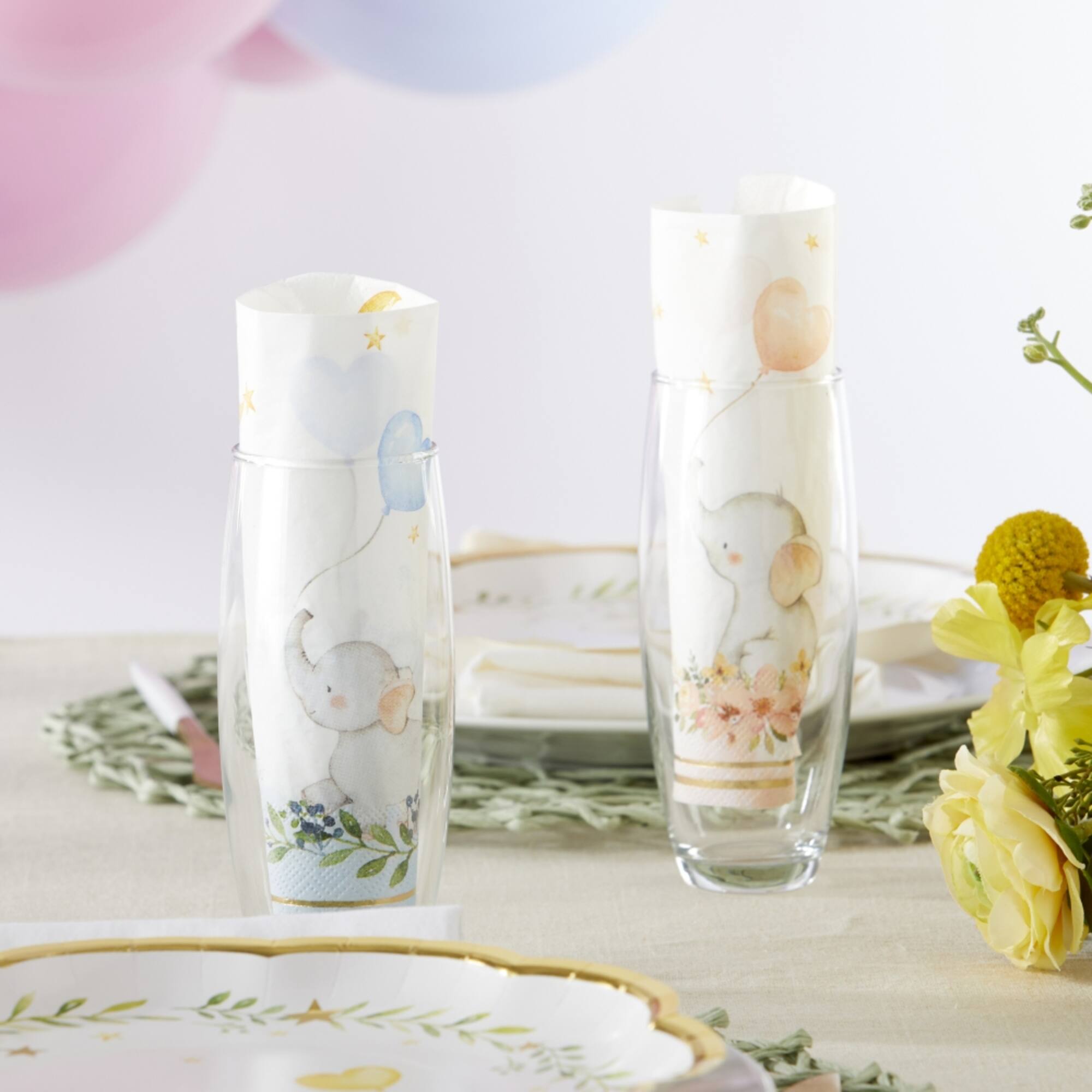 Kate Aspen® Pink Elephant Baby Shower Napkins, 30ct.